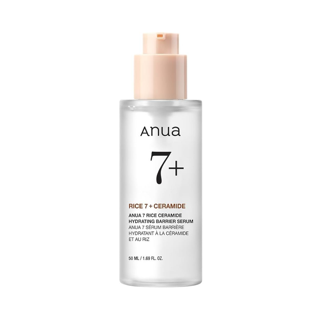 Anua Rice 7 Ceramide Hydrating Barrier Serum - Šviesinamasis Veido Serumas | 50ml