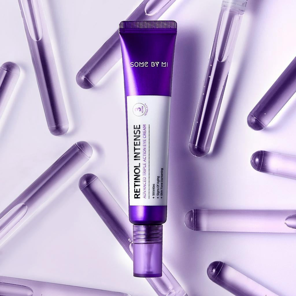 Some By Mi Retinol Intense Advanced Triple Action Eye Cream - Senėjimą stabdantis Paakių kremas