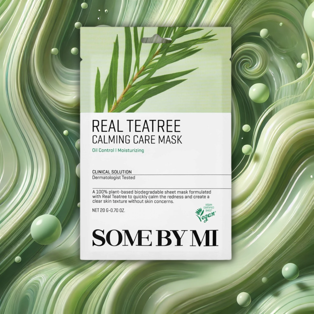 SOMEBYMI Real Teatree Calming Care Mask - Lakštinė Veido Kaukė