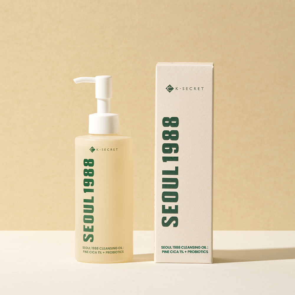 KSECRET SEOUL 1988 Cleansing Oil : Pine Cica 1% + Probiotics - Aliejinis Veido Prausiklis | 200ml