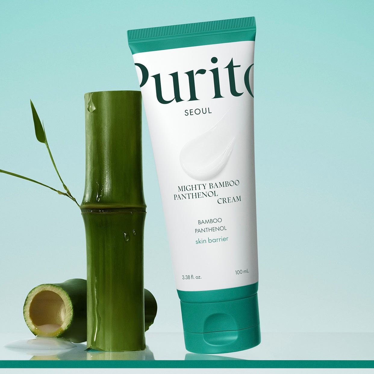 PURITO SEOUL Mighty Bamboo Panthenol Cream regeneruojantis kremas su pantenoliu | Korėjietiška Kosmetika