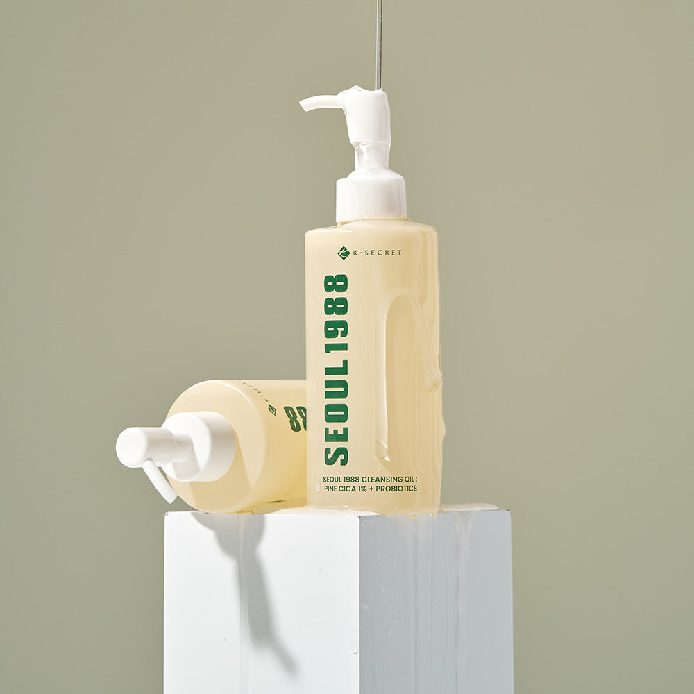 KSECRET SEOUL 1988 Cleansing Oil : Pine Cica 1% + Probiotics - Aliejinis Veido Prausiklis | 200ml