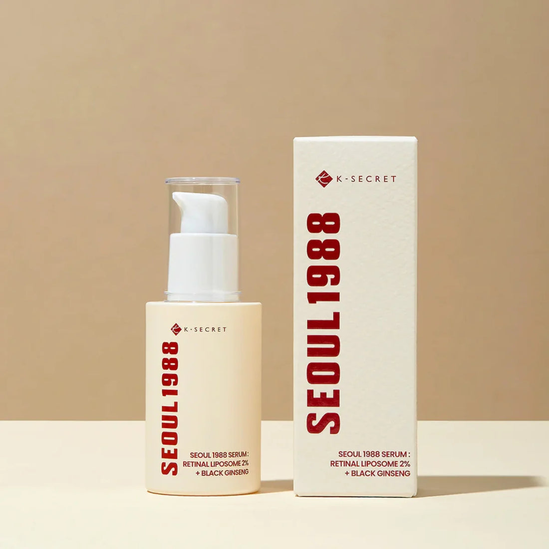 KSECRET SEOUL 1988 Serum : Retinal Liposome 2% + Black Ginseng - Senėjimą stabdantis serumas | 30ml
