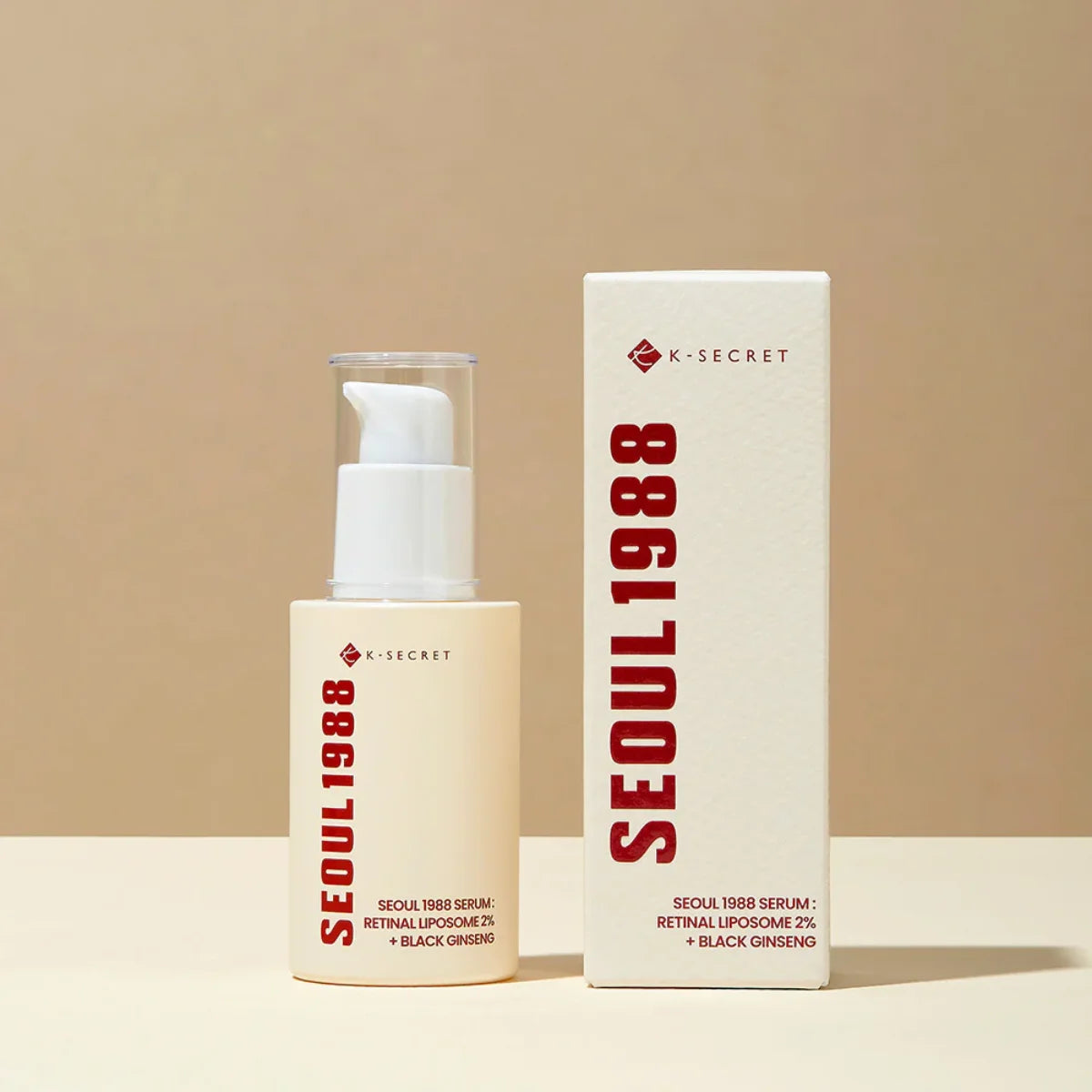 KSECRET SEOUL 1988 Serum : Retinal Liposome 2% + Black Ginseng - Senėjimą stabdantis serumas | 30ml