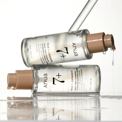 Anua Rice 7 Ceramide Hydrating Barrier Serum - Šviesinamasis Veido Serumas | 50ml