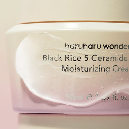 Haruharu Wonder Black Rice 5 Ceramide Barrier Moisturizing Cream - Drėkinamasis Veido Kremas | 50ml