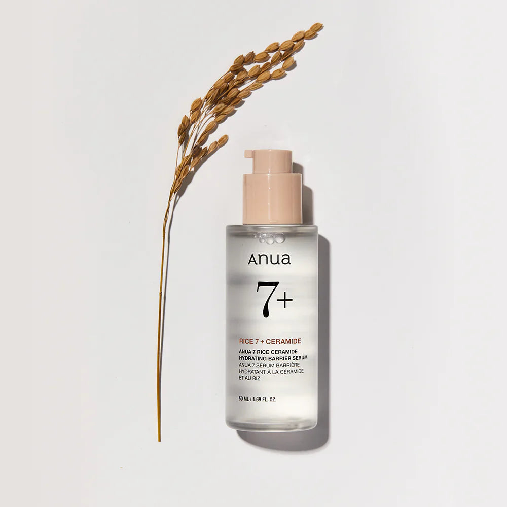 Anua Rice 7 Ceramide Hydrating Barrier Serum - Šviesinamasis Veido Serumas | 50ml