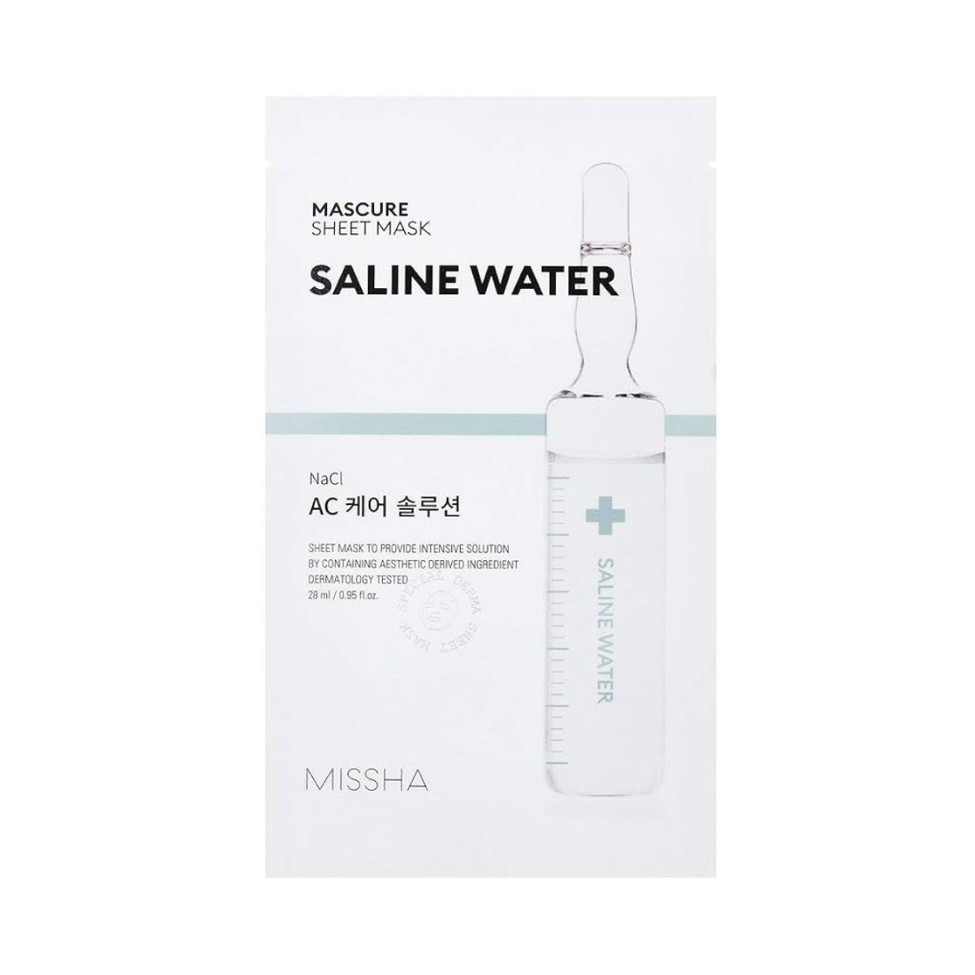Missha Mascure AC Care Solution sheet mask - Lakštinė Veido Kaukė