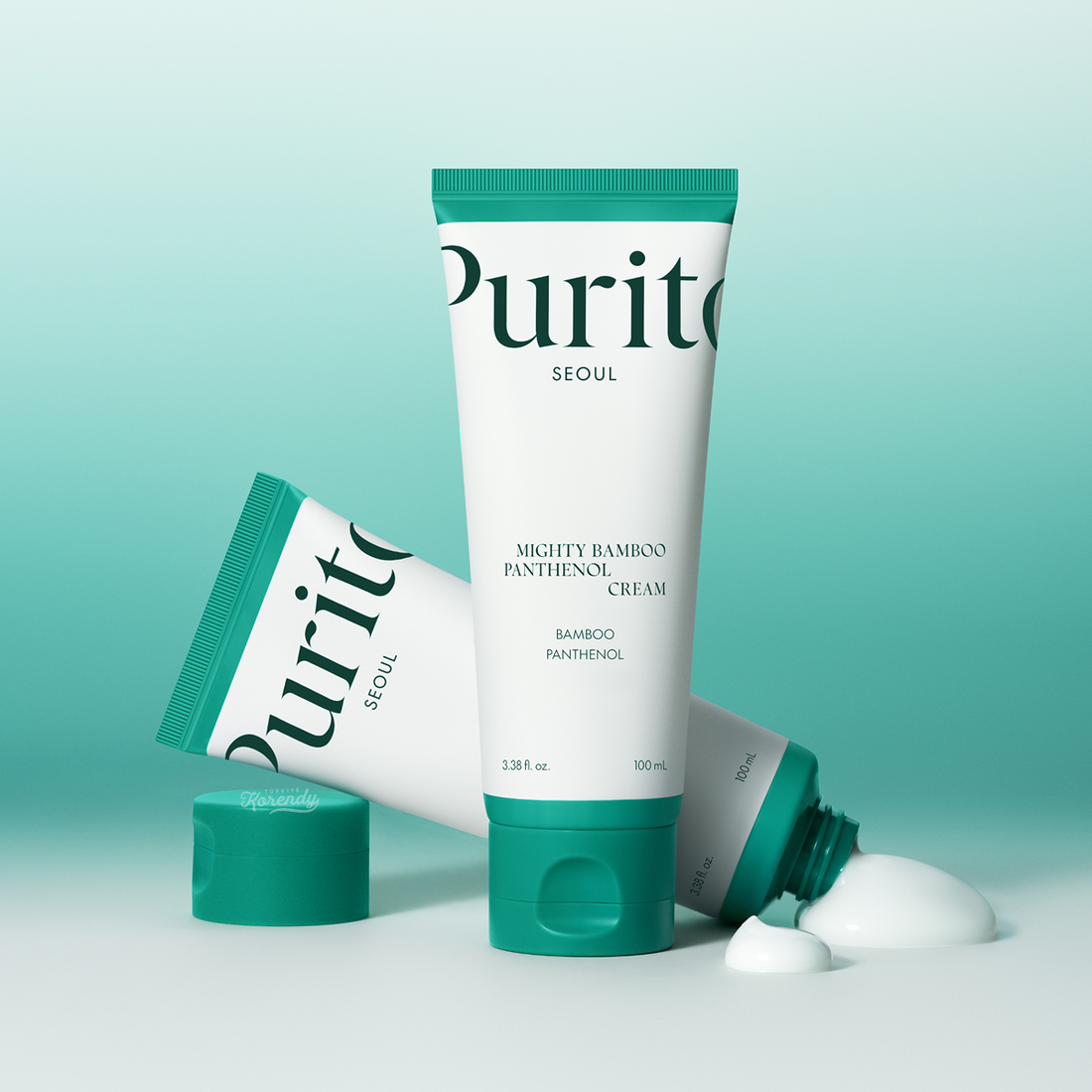 PURITO SEOUL Mighty Bamboo Panthenol Cream regeneruojantis kremas su pantenoliu | Korėjietiška Kosmetika