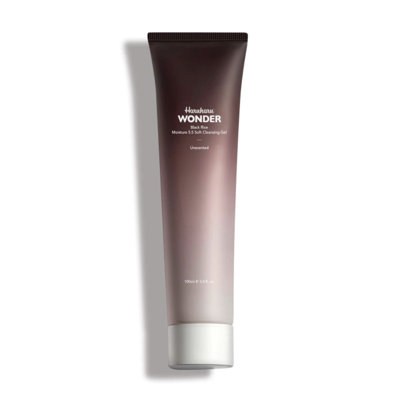 Haruharu Wonder Black Rice Moisture 5.5 Soft Cleansing Gel - Švelnus Gelinis Prausiklis