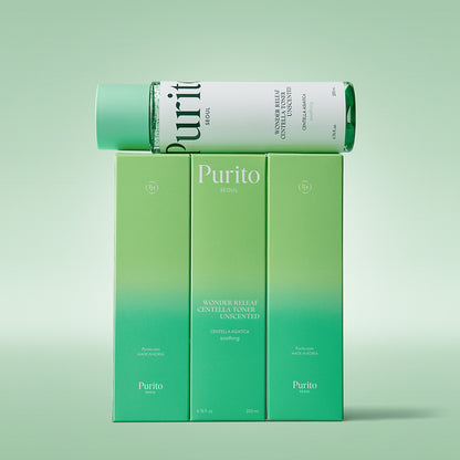 PURITO SEOUL Wonder Releaf Centella Toner Unscented veido tonikas | Korėjietiška Kosmetika